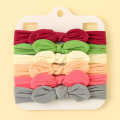 6Pcs/Set Baby Headband Soft Elastic Girl Hairband Bow Solid Color Toddler Kids Headwear Infant Kawaii Baby Hair Accessories. 