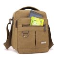 New casual men's canvas shoulder bag men Messenger bags simple lightweight small travel bag crossbody bag.