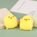 2Pcs/set Cute Mini Chick Squishy Toy Squeeze Bubbles Toys Fidget Toys Pinch Kneading Toys Stress Reliever Toys Kid Party Favor.