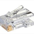 50 Pieces RJ45 Plug Ethernet Gold Plated Network Connector - CAT5e CAT6 Transparent Networking Cable Connectors - Cable Protector. 