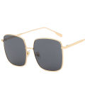 2021 New Korean Edition Men's and Women's Square Retro Sunglasses Internet celebrities with the same metal trend fashion D home sunglasses. 