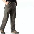 Men's Cargo Pants Mens Pure Cotton Casual Multi Pockets Military Tactical Pants Men Outwear Straight Tall Waist Trousers. 