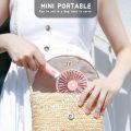 Mini Rechargeable USB Charging Portable Handheld 3 Gear Speed Desktop Fan - Charger Fan - Hand Fan. 