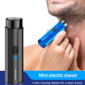 Mini Electric Shaver for Men Portable Electric Razor Beard USB Shaver. 