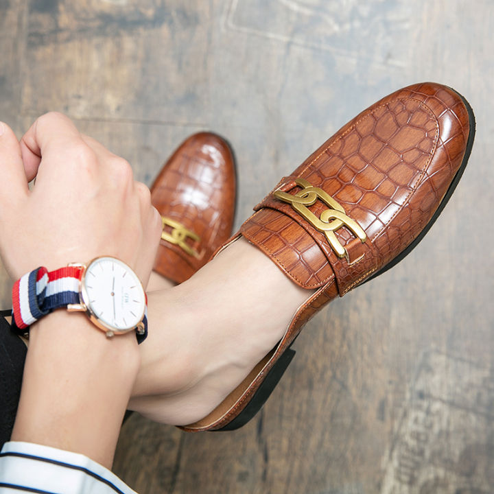 100%25%20Genuine%20Leather%20Black%20Men%E2%80%99s%20Half%20Shoes%20For%20Men%20Shoes%20Mules%20Casual%20Designer%20Shoes%20Fashion%20Loafers%20Luxury%20Black%20Slippers%202022%20-%20Image%203