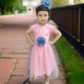 New Stylish Kids party dress For Baby Girl 0-12 years with free hair band.