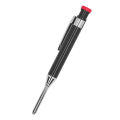 Mechanical Carpenter Pencil, Non Loose Extended Tip Incisive Solid Refill Portable Long Nose Deep Hole Carpenter Pencil with Sharpener for Drawing Work. 
