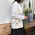 Japanese Harajuku cute vintage girl crossbody bag ulzzang Korean version ins student canvas bag female messenger bag.