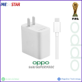 OPPO SUPERVOOC 80W Fast Charging Power Adapter with Cable - Universal Plug Type, New.