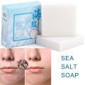 Sea Salt Soap Exfoliating Acne Treatment Deeply Goat's Milk Soap Body Whitening Cleaner Pores Blackheads Removal Makeup Tools. 