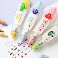 Kawaii Cartoon Floral Sticker Tape Pen Funny Kids Notebook Diary Decoration Girls Hand Account DIY Scrapbooking Students Gifts. 