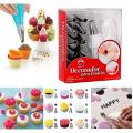 13 Piece Cake Decorating Set Frosting Icing Bag Tips with Steel Nozzles. Reusable & Washable. 