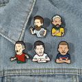 Soccer Star Enamel Pin Cartoon Player Jersey Brooch Custom Bag Lapel Badge Athlete Jewelry Gift for Fans Friends. 