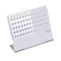 1 pcs Creative Mini Ultra-thin Metal Desktop Calendar Super Perpetual Unique English Calendars. 