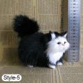 【support】 Realistic Mini Plush Cat Cute Faux Kids Doll Kitten Model Gift Ornament. 