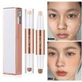 Face Contour Stick Double Head Contour Concealer Pen Waterproof Matte Finish Highlighters Shadow Contouring Pencil Cosmetics.