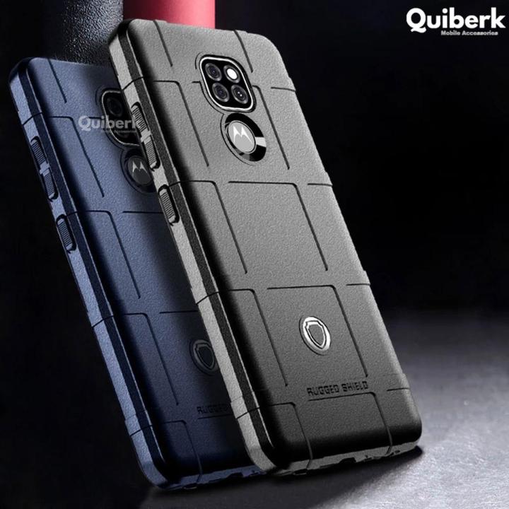 Quiberk for Motorola Moto G9 Play Shockproof Armor Case Full Protection Soft Phone Back Cover