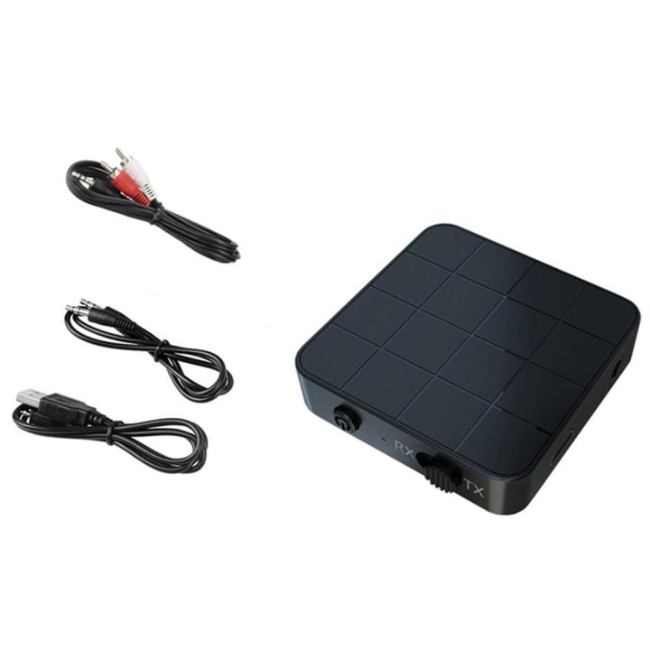 Bluetooth 5.0 Audio Receiver Transmitter 3.5mm AUX Jack RCA USB Dongle Stereo Wireless Adapter with Mic for Car TV PC