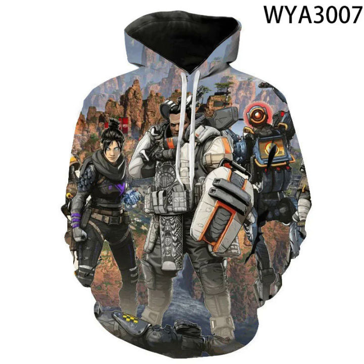 2020 New 3D Hoodies Game Apex Legends 3D Print Sweatshirts Men Women Children Tops Boy Girl Kids Coat Cool Hoodie Pullover