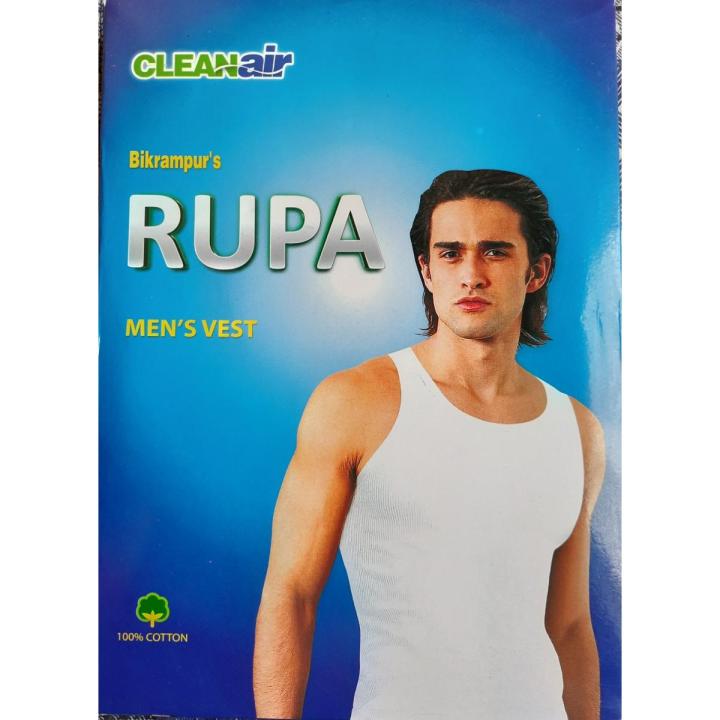 3 Pcs Set Bikrampur Rupa 100% Cotton Vest Sando Ganji for Men's