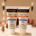 Original USA made Neutrogena clear Face oil free Sunscreen spf 50 88 ml.