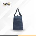 Lunch Carry Bag, Denim Fabric, Blue, (10.5″x8.5″x5″). 