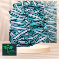 Handmade Multicolor Hammock/Dolna – 8ft x 5ft Outdoor Swing Bed, 150kg Capacity + Free 8ft Rope. 