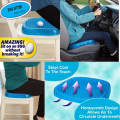 Egg Sitter Gel Flex Seat Cushion Soft Silicone Breathable Honeycomb Design. 