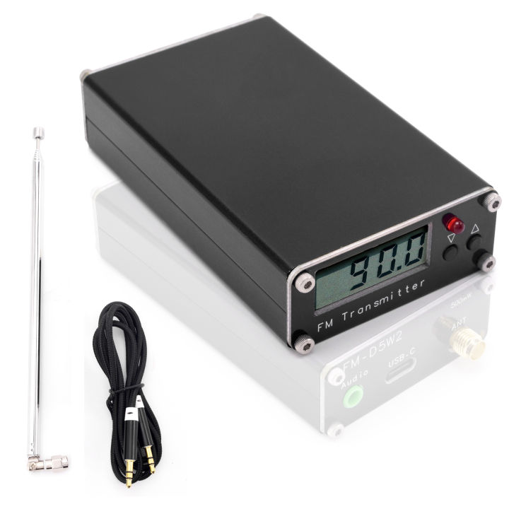 2KM 0.5W FM Transmitter 76M108Mhz Digital Display Stereo FM Transmit