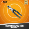 Multifunctional Tools Pliers 9 inch, 4 in 1, combination pliers and designed with wire stripper, crimper, cutter, pliers, professional designed for cutting changlu brand same as picture. 