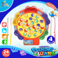 Fishing Game Toy For Kids 15/24/45 Fishes. With 4 Pcs Fishing Stick To Catch Fish. 