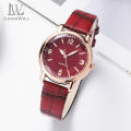 LouisWill Women's Watch Fashion Quartz Movement Belt Watch Strap Watches Two-color Dial Design Cutting Diamond Mirror Surface Elegant Design Watch Wristwatch With Luminous Pointer. 