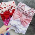3 Pcs/Set Baby Girl Headband Elastic Bows Newborn Headbands Hair Band For Girls Print Kids Turban Baby Hair Accessories. 
