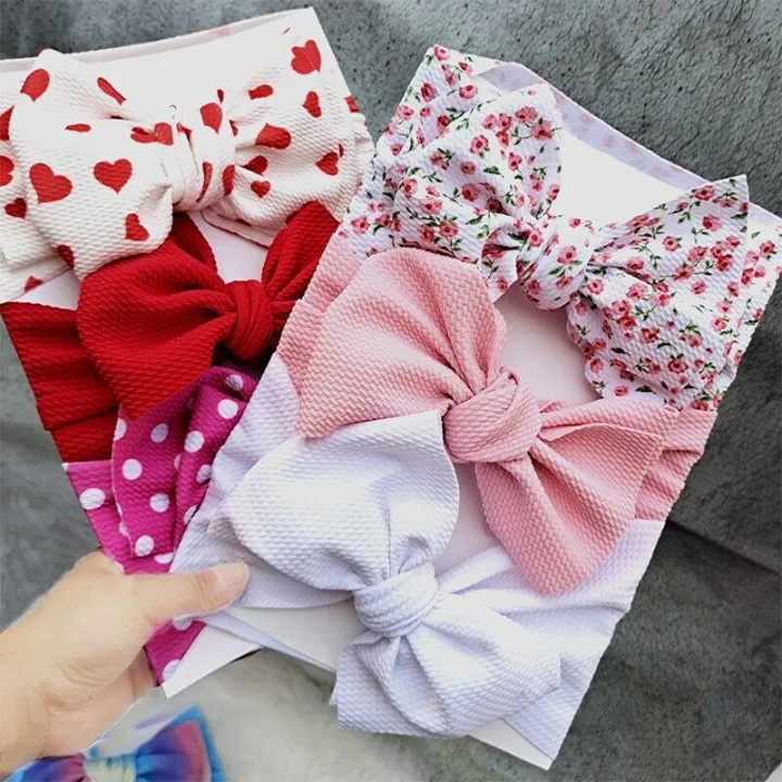 3%20Pcs/Set%20Baby%20Girl%20Headband%20Elastic%20Bows%20Newborn%20Headbands%20Hair%20Band%20For%20Girls%20Print%20Kids%20Turban%20Baby%20Hair%20Accessories%20-%20Image%204