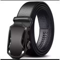 black artificial leather auto gear belt.