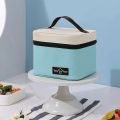 Insulated Reusable Lunch Bag For Office Work Picnic Adult Large Lunch Box for Women Men With Front Zipper Inner Mesh Pocket Re.
