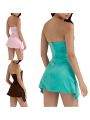 Women Tube Top Dress Elegant Solid Color Sleeveless Strapless Low-Cut Ruched Bodycon Female Slim Fit Short Dreses Party Banquet.