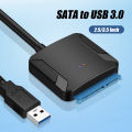 SATA To USB 3.0 Adapter USB A To SATA 3 Cable 5Gbps Support 2.5/3.5 Inch Hard Disk Drive Converter External HDD SSD Adapter. 