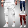 Men Pants Thin Fashion Casual Jogger Pants 2020 Streetwear Cargo Pants Men's Multi-pockets Trousers Fitness Gyms Sweatpants Mens.