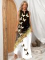New Lady Spring Summer Long Dress Women Sleeveless Butterfly Print Elegant Dresses For Women 2023 Party Beach Women Dress.