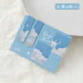 Fantasy-themed Magnetic bookmark Whimsical Misty Cloud-patterned Misty fantasy Magnetic Clouds sea forest landscape for Book lovers Reading enthusiasts Office workers Novel readers Gift for bookworms. 