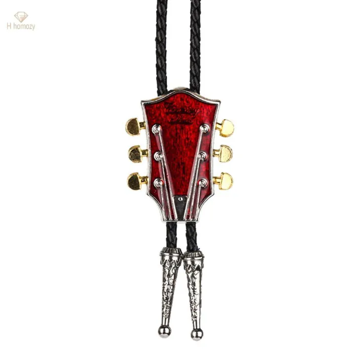 2xFashion%20Country%20Music%20Guitar%20Western%20Cowboy%20Rodeo%20Bolo%20bola%20Red%20-%20Image%203