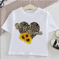 Summer short sleeve New Kids T shirt for boy cartoon casual girls tops leopard children boys clothes. 