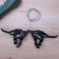 Bike Gear Shifter Brake Levers Bicycle 3x7 Speed Changer Shifter Set Cycle Gear Shifter Transmission for MTB Road Bike 2 pcs.