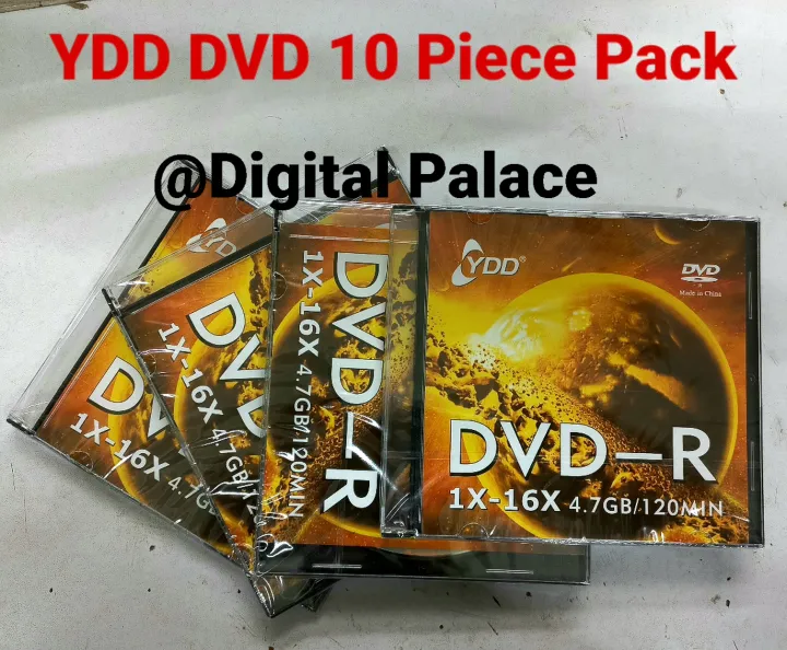 YDD%20Blank%20DVD-R%201X-16X%20Speed%204.7%20GB/120%20MIN.10%20Piece%20Pack%20-%20Image%202