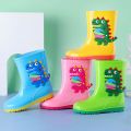 Children's rain boots, rain boots, boys, girls, cartoon anti-slip, big children, water shoes, overshoes, cute baby, waterproof rubber shoes, summer.