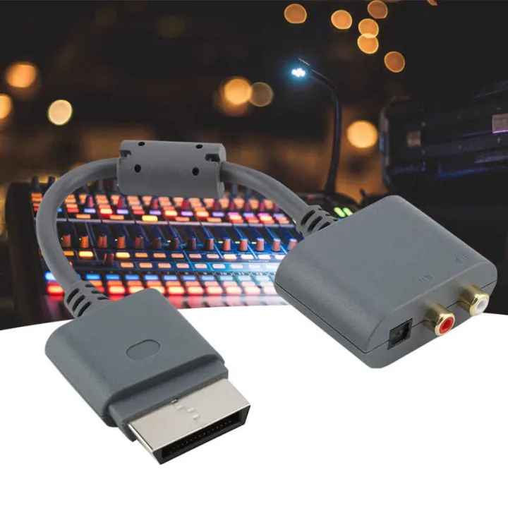 RCA%20Optical%20Audio%20Adapter%20Conversion%20HDMI%20AV%20Cable%20For%20Microsoft%20Xbox%20360%20Gray%20-%20Image%205