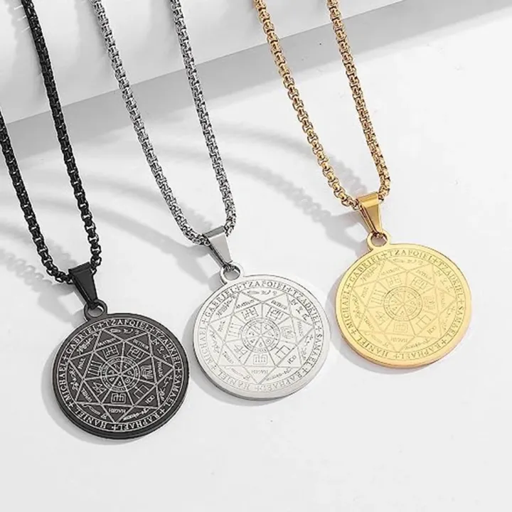 Seal%20of%20The%207%20Archangels%20Pendant%20Necklaces%20for%20Men%20Seal%20of%20Solomon%20Spiritual%20Talisman%20Protection%20Amulet%20Stainless%20Steel%20Jewelry%20-%20Image%205