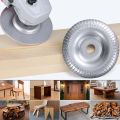 SRIWEN 2 Pcs Angle Grinding Wheels, Woodworking Grinding Rasp Disc, Wood Sanding Disc for Angle Grinder 100mm Arc / 100mm Flat.