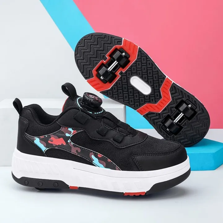 New%20Internet%20Celebrity%20Four-Wheel%20Heelys%20Summer%20Mesh%20Rotating%20Buckle%20the%20Skating%20Shoes%20Skates%20Boys%20and%20Girls%20Students%20-%20Image%203